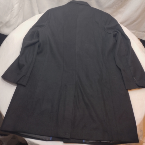 Hammer Anvil Los Angeles Black Wool Blend Over Coat - Picture 10 of 16